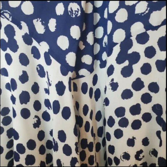 REBECCA MINKOFF ABBIE SKIRT, INDIGO/WHITE SIZE 0 - Picture 3 of 3